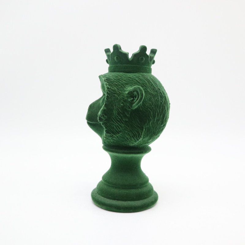 Sculpture de singe Hugo Flock, Vert