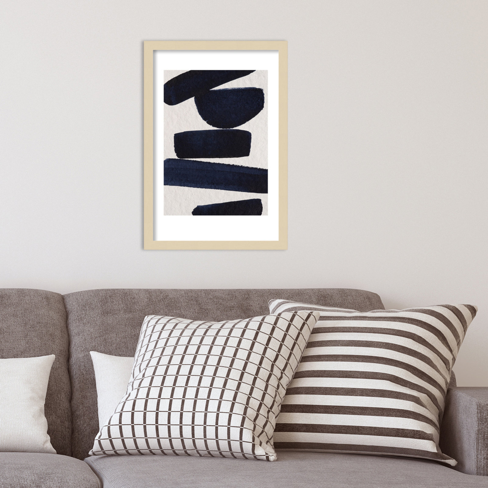 Japandi 5 by Simon West, Brown, 21.15" H x 14.4" W x 0.88" D