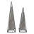 2-Pieces 26/21" Schrum Large Black And White Pyramids