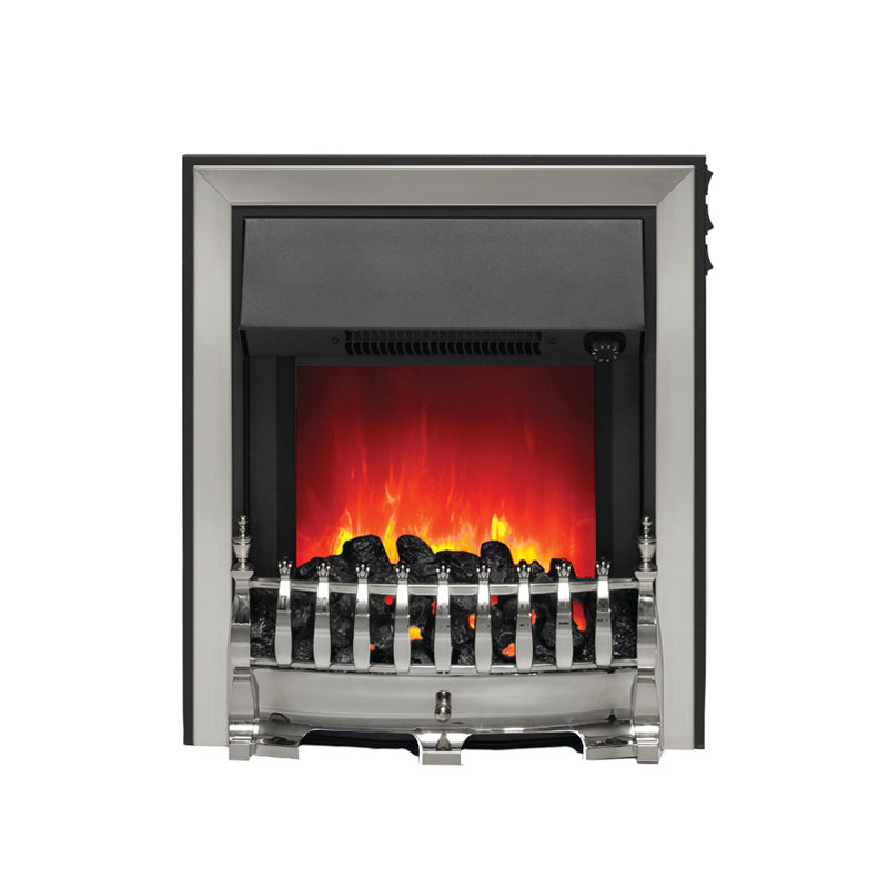 Fazer Inset Electric Fire, Chrome