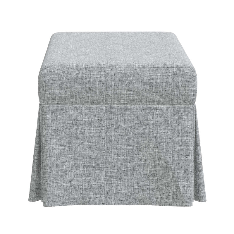 Wyatt Upholstered Storage Bench, Zuma Pumice Textured Linen