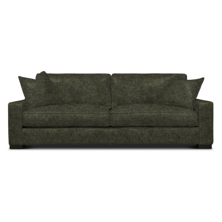 Eleanor Rigby Buttercup 96'' Leather Sofa | Wayfair