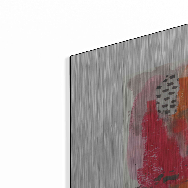 Art mural en métal Orren Ellis 'Fire I par Courtney Prahl, H 36 po x l 24 po