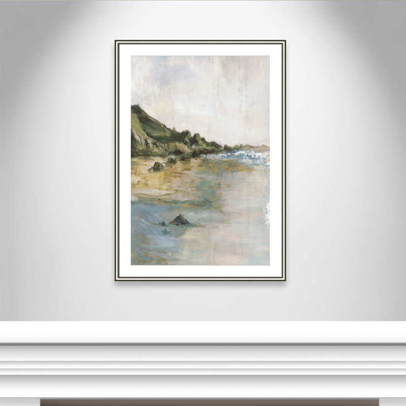 Impression «Tide’s Edge» par Casa Fine Arts, Impression encadrée argentée classique avec pass
