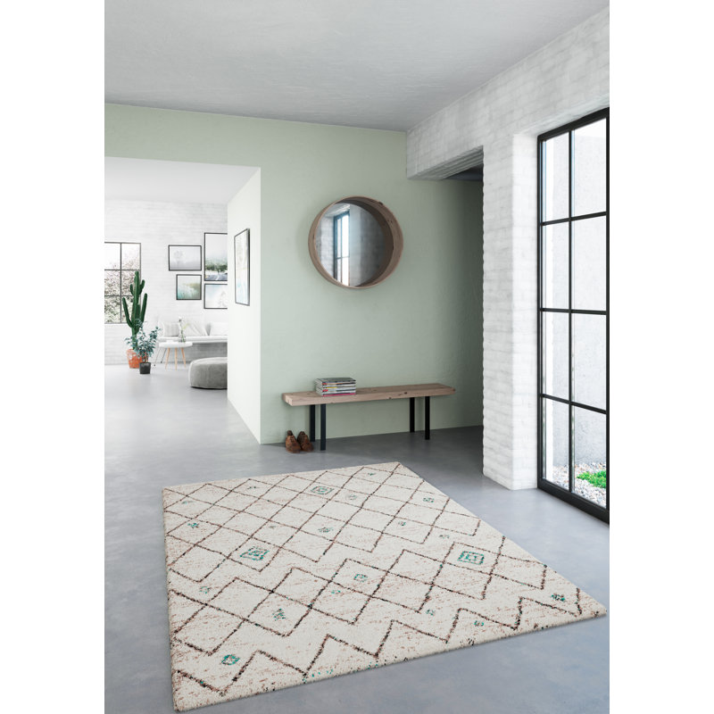 Albers Geometric Shag Area Rug, Rectangle 200 x 290cm