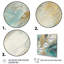 Turquoise Serendipity, peinture abstraite I - peinture abstraite sur toile-1403204256-1403204271