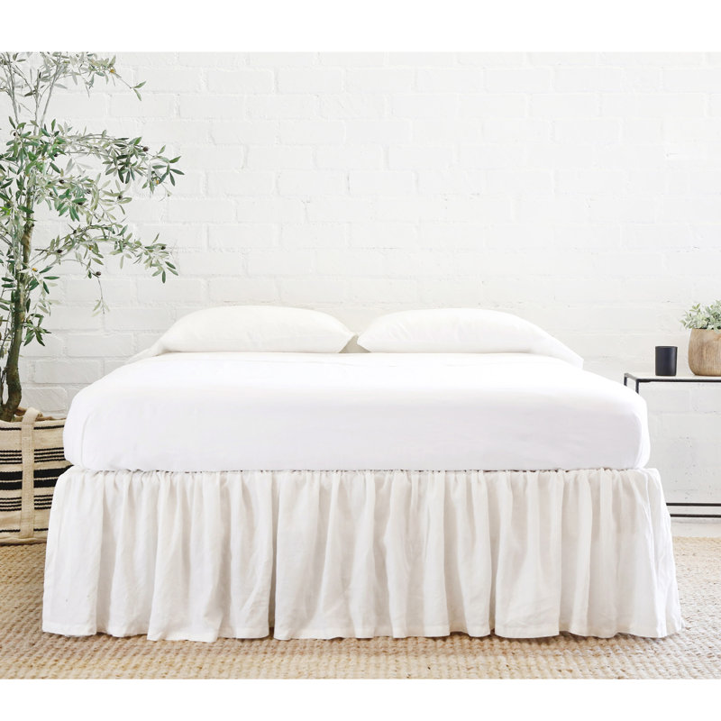 Gathered 18" Bed Skirt, Cream, Twin