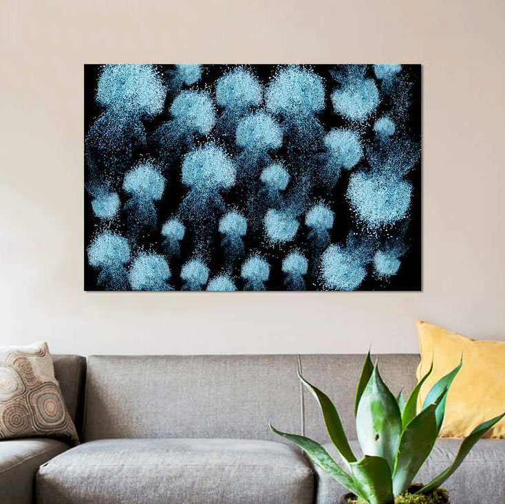 «Medusas de Arena», reproduction sur toile, H 26 po x l 40 po x P 1,5 po, Toile tendue, Pas de tapis