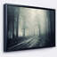 «Spooky Dark Forest with Fog», reproduction de photo sur toile tendue encadrée-63567548