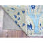 Tapis bleu / jaune nouvel âge 3 pi x 4 pi 10 po Coca