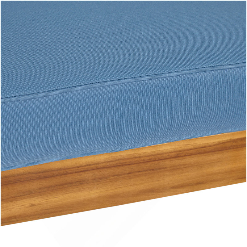 Oana Club Chair, Blue, Brown