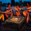 Square Steel Wood Burning Fire Pit