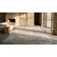 Light Washed Out Gray Color Antique Chinese Art Deco Rug