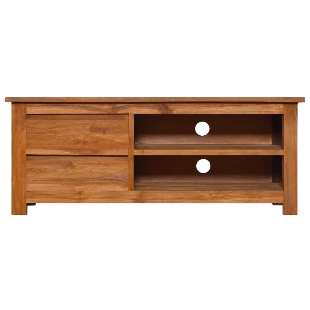 Solid teak tv deals stand