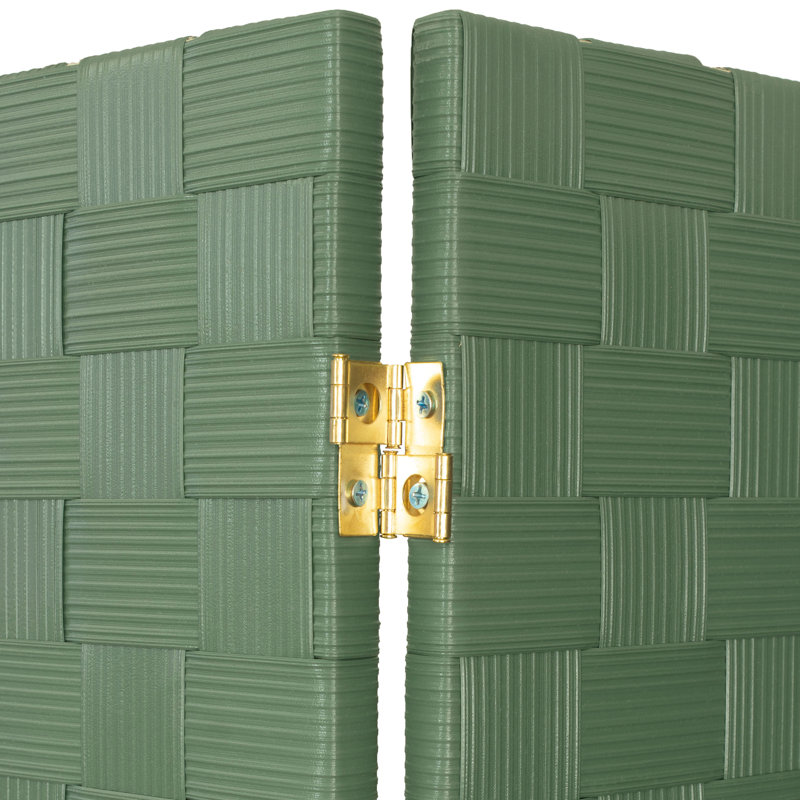 Paravent de jardin extérieur pliant, 4, Vert, H 47 po