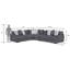 Canapé modulaire 4 pièces Ainsley en gris foncé-92568278