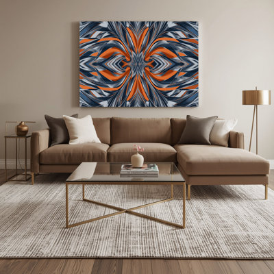 Op Art 60 Gray Canvas Wall Art