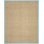 Tapis naturel / turquoise en bambou Chester