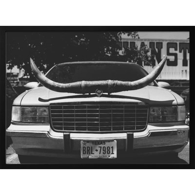 Pop Art & Retro "Texas Ride" Framed Print Wall Art