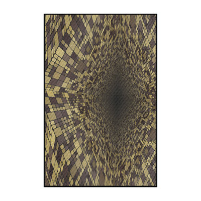 Power Loom Olive/Beige Rug