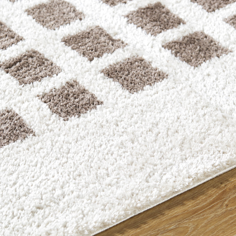 Fossay Modern Washable High-Pile Rug, Rectangle 160 x 213cm