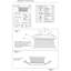 Banc blanc avec dossier en broche et accoudoirs, bois massif durable en bois attrayant