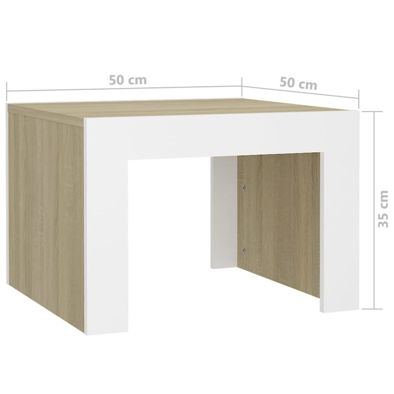 Aleyska Sled Coffee Table, 35cm H x 50cm W x 50cm D, Concrete Grey