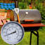 Thermomètre de cuisson en acier inoxydable pour barbecue