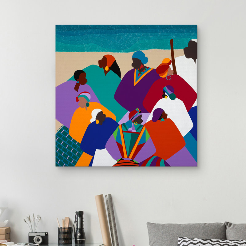 Ring Shout Gullah, reproduction d'art sur toile sans cadre
