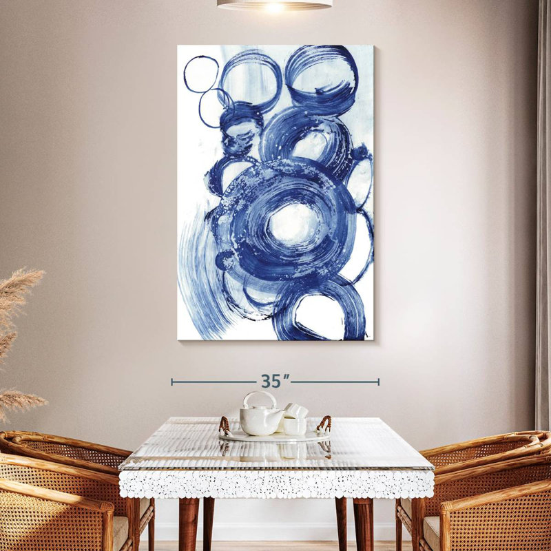 Étude du cercle bleu Avery II, H 51 po x l 34 po