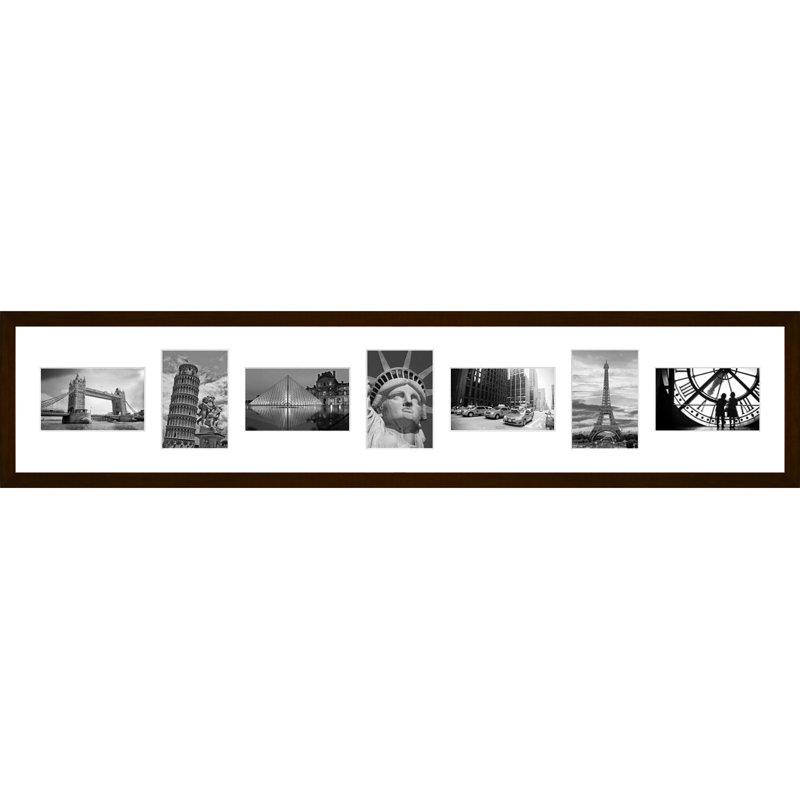 Lanessa Wood Picture Frame with Mat, Dark Brown