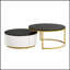 Table basse gigogne ronde moderne avec un design cannelé et un tiroir en noir et or, parfait pour les espaces de vie élégants et flexibles-1428081087-1428081084