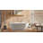 Badeloft 66.9" x 27.5" Freestanding Soaking Stone Resin Bathtub with Overflow and Drain BW-02-L-M in Matte White-71526154