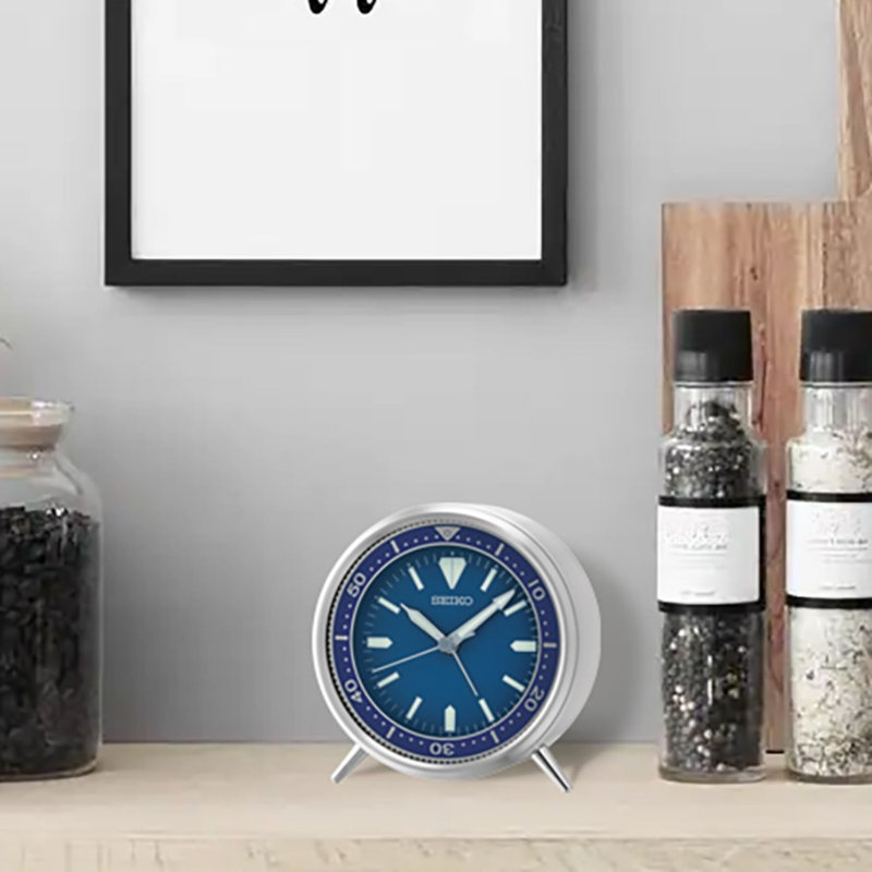Horloge QXE065LLH Heritage Design, bleu, Bleu