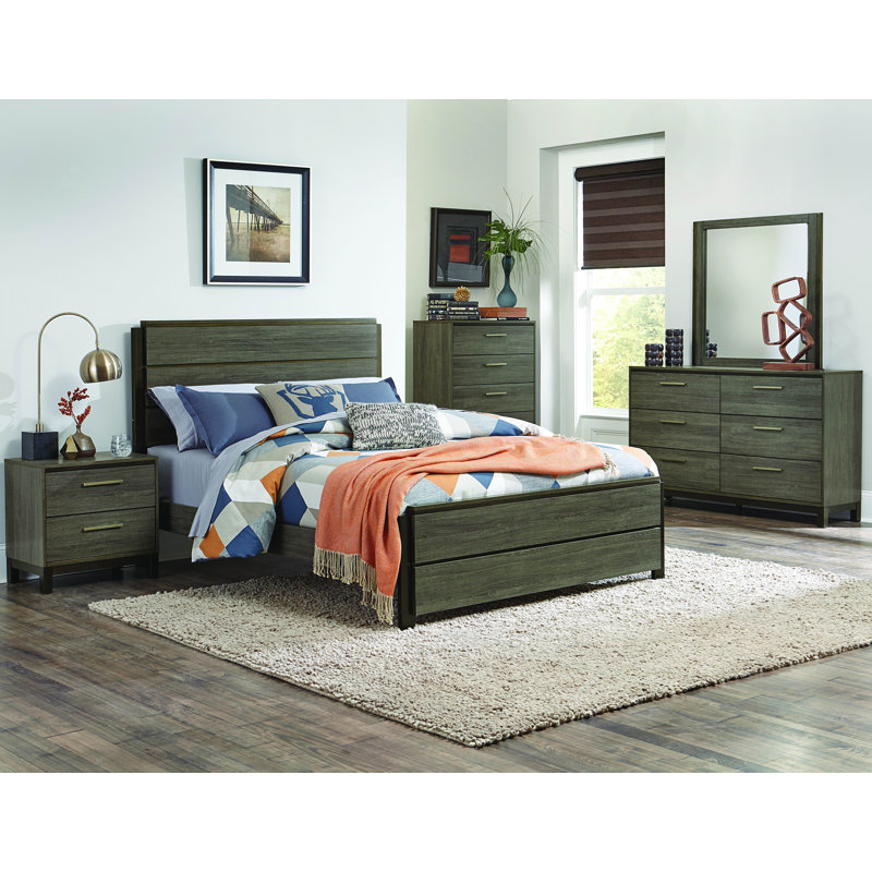 Ensemble de chambre configurable avec lit plateforme Langport