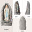 17,5 "Statue de Notre Dame de Lourdes, statue de jardin de la Vierge Marie Grotte, sculpture religieuse en résine peinte à la main pour patio, jardin, jardin et intérieur
