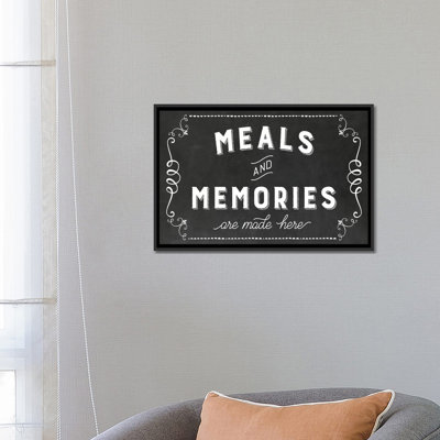 « repas & souvenirs », art textuel sur toile
