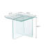 Table de bout en verre trempé pour le salon