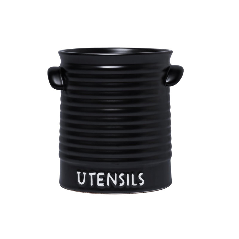Ceramic / Porcelain Round Utensil Crock