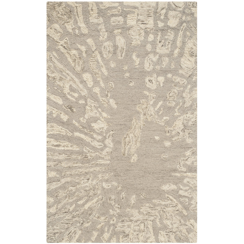 Jefferson Hand Tufted Wool Abstract Rug, Rectangle 4' x 6'