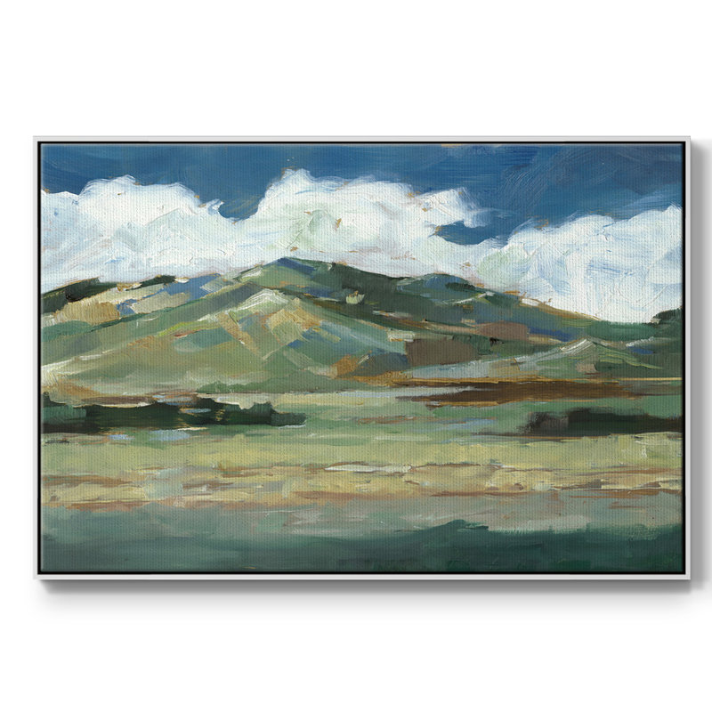 Western Sky II, reproduction d'art sur toile, H 17 po x l 25 po x P 2 po, Blanc