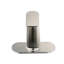 Robinet de lavabo de salle de bain monocommande en acier inoxydable à 1 trou, nickel brossé-128525095