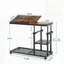 Table de bout réglable en forme de C 32 "avec roulettes et plateau inclinable