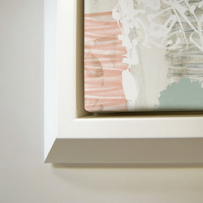 «Smooth Abstract I» par Dan Meneely - Impression sur toile, H 34 po x l 24 po, Blanc