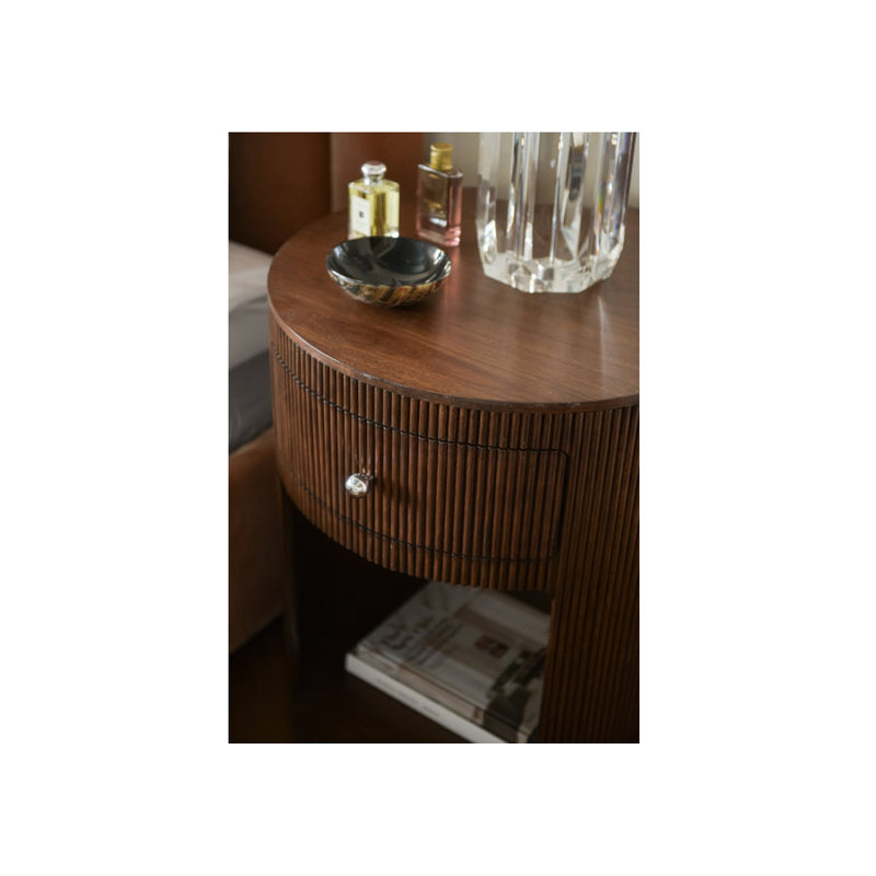 Cleo 1 - Drawer Solid Wood Nightstand