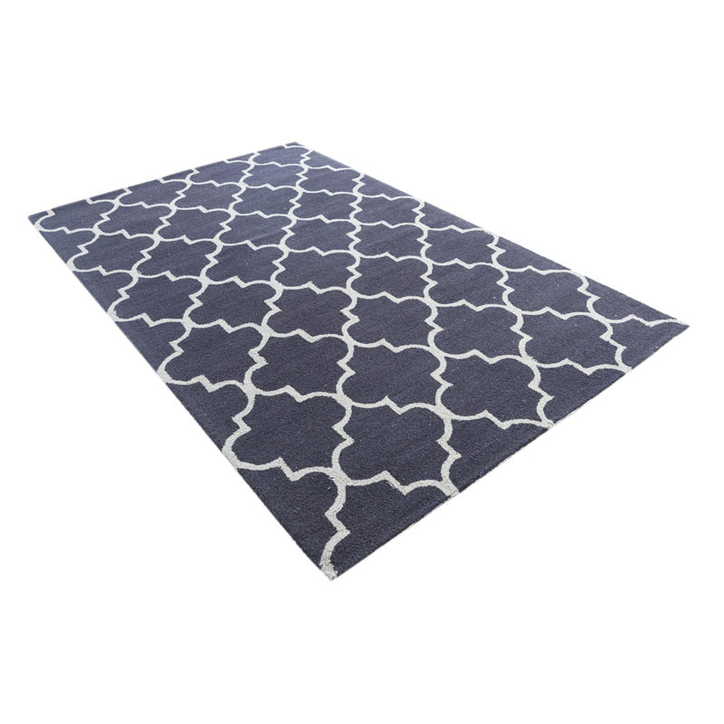 Tapis bleu marine Oharare