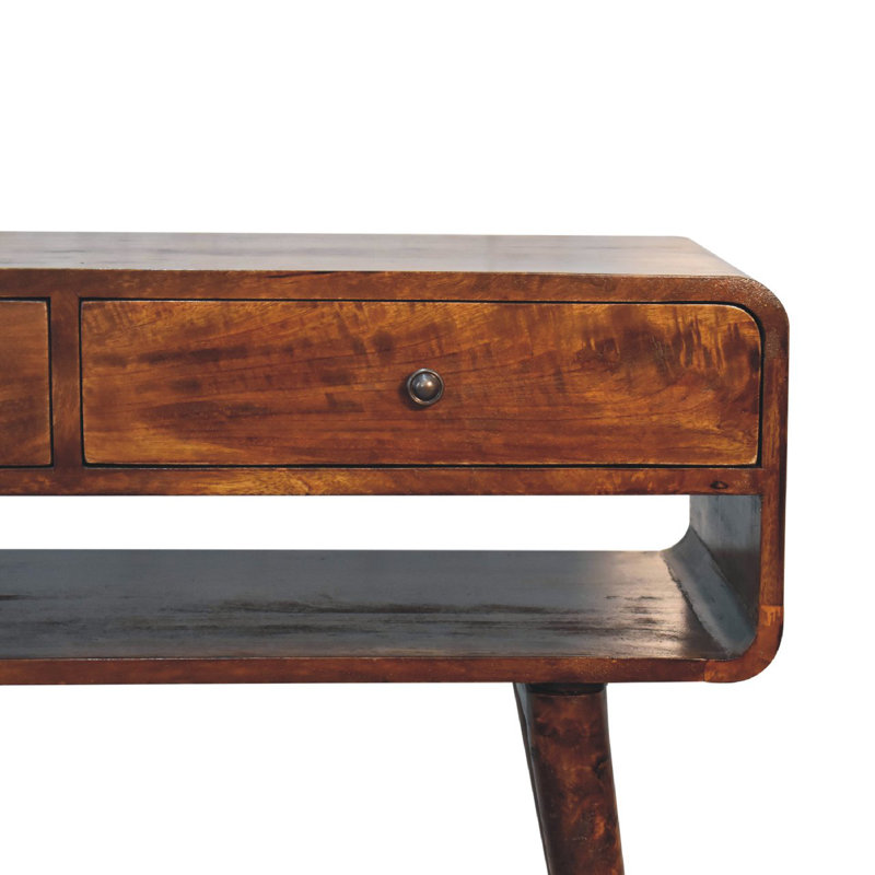 Gaimo 35.43'' Solid Wood Console Table
