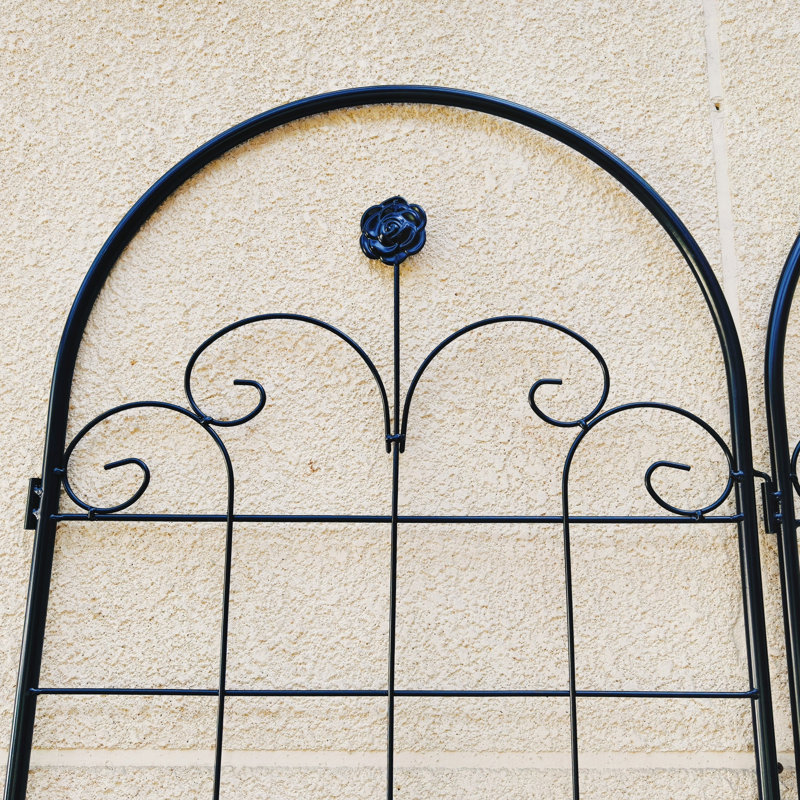 Paquet de 4 treillis de jardin en métal pour plantes grimpantes, antirouille et durable, idéal pour l'extérieur et le soutien des plantes