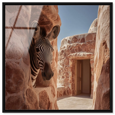 Clay Window Zebra Print by Oliver Gal