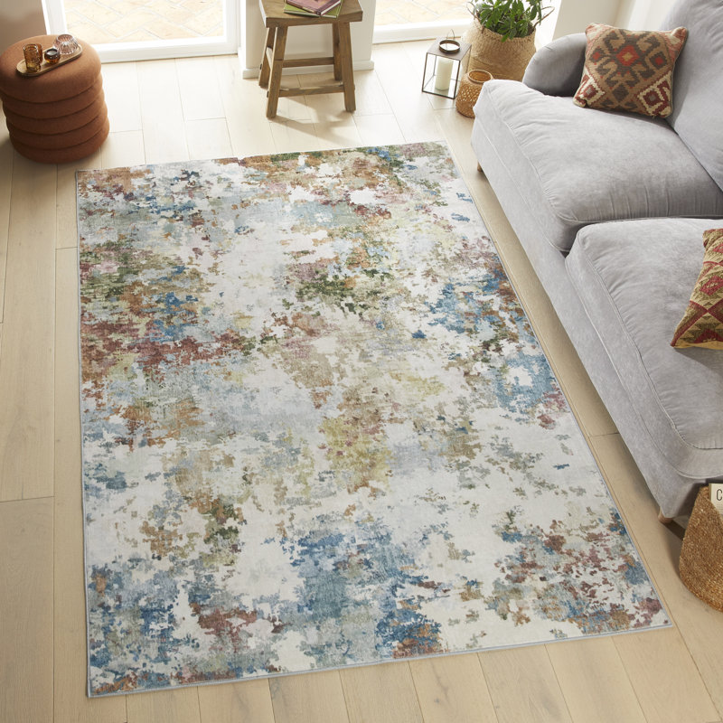 Keira Abstract Machine Printed Area Rug, Rectangle 120 x 180 cm